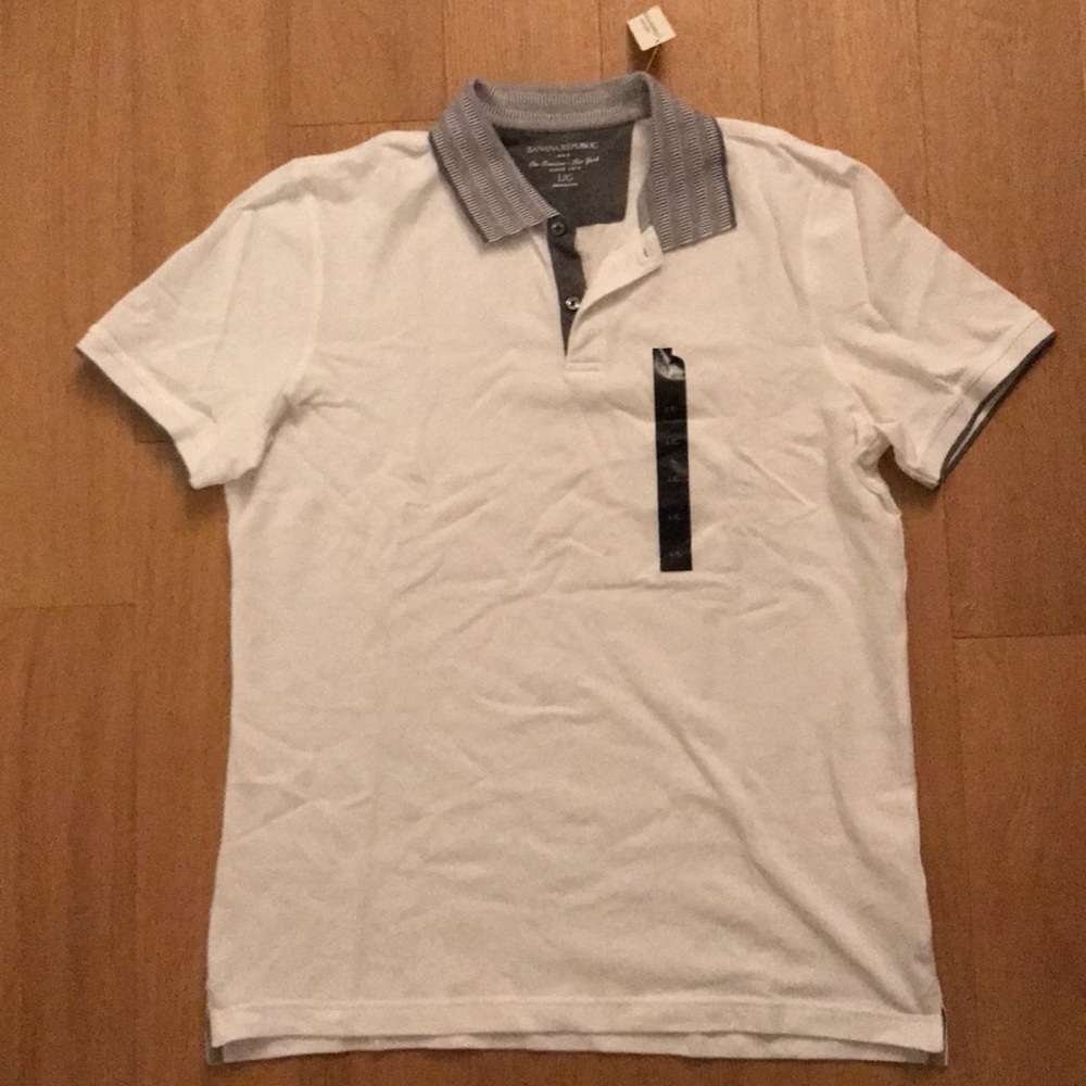 White Banana Republic Polo
